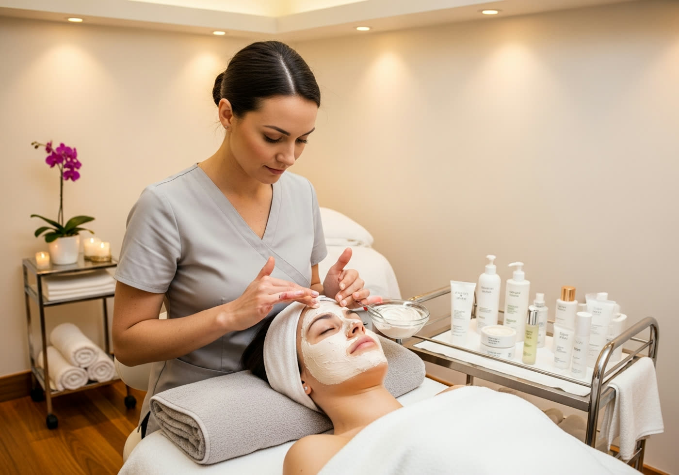 Facial treatments and skincare at Ash-Tree Beauty Salon Summerlin
