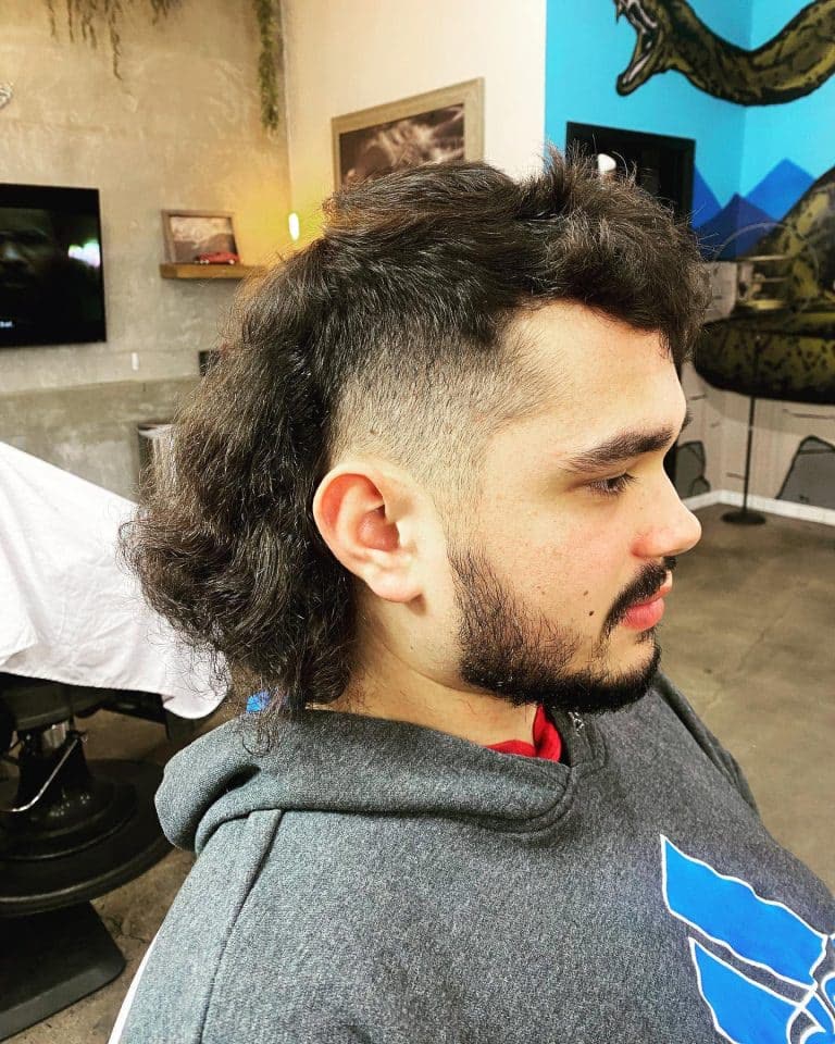 Strange Times Barber Co barber at work in Summerlin, Las Vegas